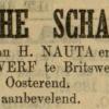 Advertentie 1894 schaatsenmaker S. van der Werf, Britswert