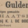 Advertentie 1902 schaatsenmaker K.J.de Boer, Drachten