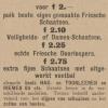 Advertentie 1905 schaatsenmaker K.J.de Boer, Drachten