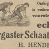 Advertentie 1917 schaatsenmaker H.K.Hendriks, Drachten