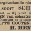 Advertentie 1887 schaatsenmaker H.K.Hendriks, Drachten