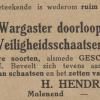 Advertentie 1910 schaatsenmaker H.K.Hendriks, Drachten