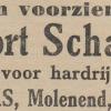 Advertentie 1923 schaatsenmaker H.Hendriks, Drachten