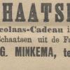 Advertentie 1897 schaatsenmaker D.G. Minkema, Oosterlittens