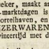 Advertentie 1832 schaatsenmaker S.B. van Smeden, Franeken