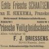 Advertentie 1901 schaatsenverkoper F.J. Driessens, Assen