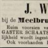 Advertentie 1870 schaatsenmaker J. Welles, Leeuwarden