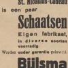 Advertentie 1934 schaatsenmaker G.Bijlsma, Harlingen