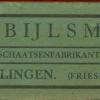 etiket voor schaatsen G.Bijlsma, Oude Haske