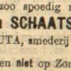 Advertentie 1920 schaatsenmaker C.L. Nauta, Heeg