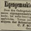 Advertentie 1887 schaatsenmaker C.F. Schwaner, Leeuwarden