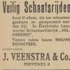 Advertentie 1933 schaatsenmaker J. Veenstra, Leeuwarden