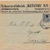 EEnveloppe rekening 20 december 1939 schaatsenfabriek Batavus, Heerenveen