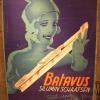 Affiche ca.1939 Silumin schaatsen van Batavus Schaatsenfabriek, Gaastra uit Heerenveen