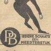 Advertentie 1934 schaatsenmaker P.Bos, Heerenveen