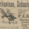 Advertentie 1924 schaatsenmaker P.K. Bos, Heerenveen