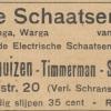 Advertentie 1933 schaatsenmaker D.W. Steenhuizen, Huizum