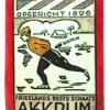 etiket voor schaatsen van J.Nijdam uit Akkrum