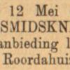 Advertentie 1902 schaatsenmaker W. Bottema, Roordahuizen