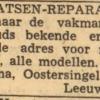advertentie Sinnema Leeuwarder courant 30 januari 1956