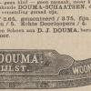 Advertentie 1892 schaatsenmaker D.J. Douma, Lemmer