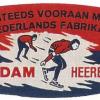 etiket Madijn voor schaatsen G.H.Nijdam Heerenveen ca.1960