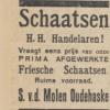 advertentie Molen v.d. Nieuwsblad van friesland 25 januari 1933