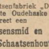 Advertentie 1934 schaatsenmaker F. Nauta, Oudehaske