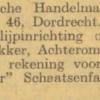Advertentie 1936 Bandor schaatsenfabriek schaatsenmaker A. Bakker, Dordrecht