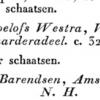 1825 Informatie schaatsenmaker H.R. Westra uit Warga in Catalogus der voortbrengselen van Nederlandsche volks- en kunstvlijt tentoonstelling te Haarlem