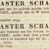 Advertentie 1830 schaatsenmaker S.H. Westra, Wergea