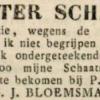 Advertentie 1839 P.ter Horst, Leeuwarden en schaatsenmaker G.J. Bloemsma, Warga