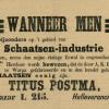 Advertentie 1895 T.Postma schaatsen A.K.Hoekstra