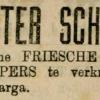 Advertentie 1891 schaatsenmaker J. Rosier, Warga