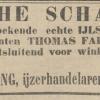 advertentie 1896 G.Klevering schaatsen T. en C.J.Faber Nieuwsblad van het Noorden 24 oktober 1896