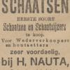 Advertentie 1905 schaatsenmaker H. Nauta, IJlst