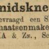 Advertentie 1901 schaatsenmaker J.H. Douma, IJlst
