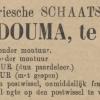 Advertentie 1892 schaatsenmaker D.J. Douma, IJlst