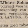 Advertentie 1878 schaatsenmaker S. Lanting, IJlst