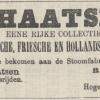 Advertentie 1881 schaatsenmaker Ravestein&Co