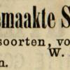 Advertentie 1873 schaatsenmaker W. Hosbach, Leeuwarden