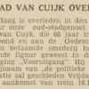 In memoriam 1933 schaatsenmaker C. van Cuyk, Haarlem