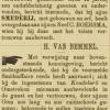 Advertentie 1889 overname smederij schaatsenmaker C. Boersma, Oudekerk aan den Rijn
