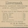 Advertentie Schaatsenmaker Vulker Zwolle 29 januari 1895