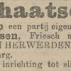 Advertentie 1902 schaatsenmaker J.L. van Herwerden, Voorburg