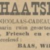 Advertentie 1897 schaatsenmakers gebroeders Baas, Wildervank