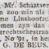Advertentie 1812 schaatsenmaker C. van Wijk, Linschoten