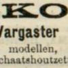 Advertentie 1919 schaatsenmaker F.K. Sinnema, Warga