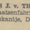 Advertentie 1929 schaatsenmaker J.J.C. van Thiel, Den Dungen