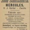 Advertentie 1896 schaatsenmaker H.J. Gorter, Zwolle